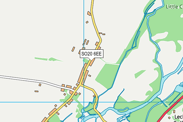 SO20 6EE map - OS VectorMap District (Ordnance Survey)