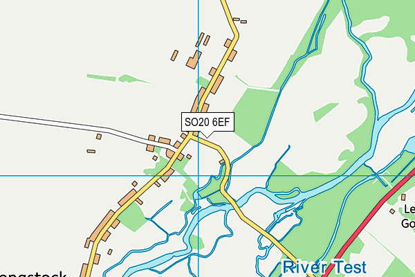 SO20 6EF map - OS VectorMap District (Ordnance Survey)