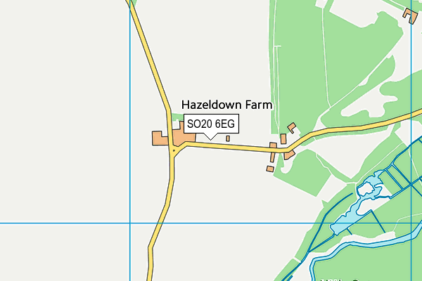 SO20 6EG map - OS VectorMap District (Ordnance Survey)