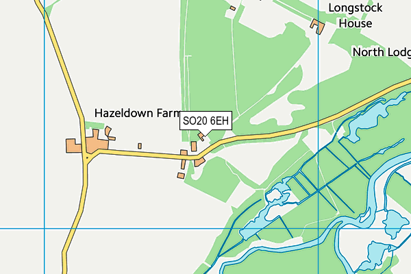 SO20 6EH map - OS VectorMap District (Ordnance Survey)