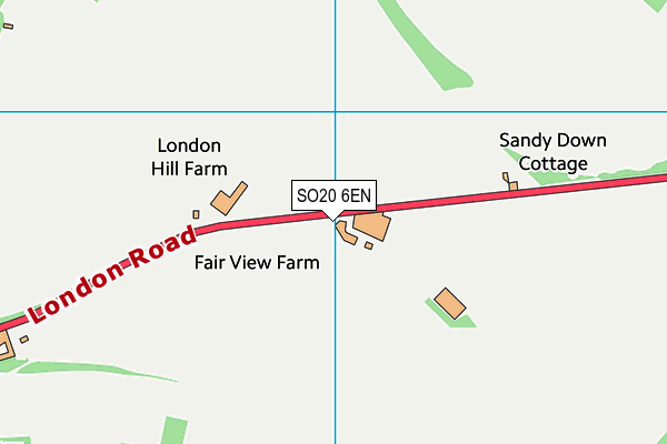 SO20 6EN map - OS VectorMap District (Ordnance Survey)