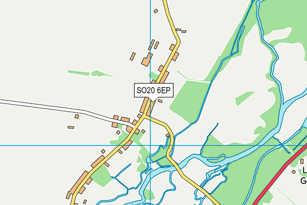 SO20 6EP map - OS VectorMap District (Ordnance Survey)