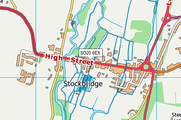 SO20 6EX map - OS VectorMap District (Ordnance Survey)