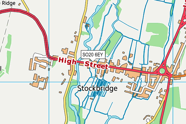 Map of THE OWL AND THE PUSSYCAT STOCKBRIDGE LTD at district scale
