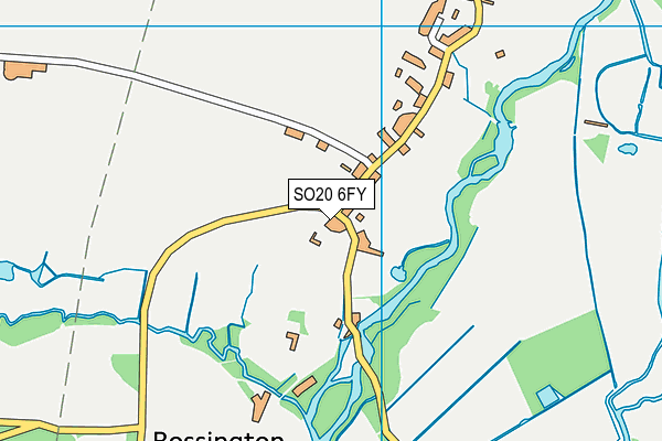 SO20 6FY map - OS VectorMap District (Ordnance Survey)