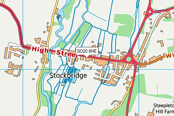 Map of STOCKBRIDGE TOWN HALL TRADING COMPANY LIMITED at district scale