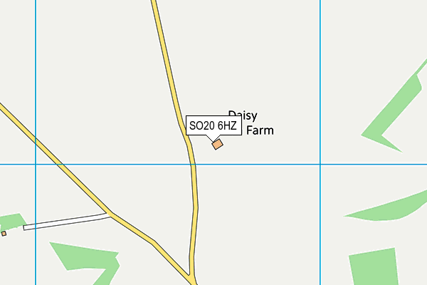 SO20 6HZ map - OS VectorMap District (Ordnance Survey)