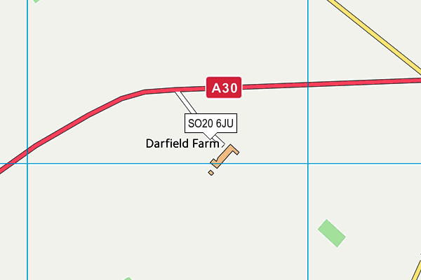 SO20 6JU map - OS VectorMap District (Ordnance Survey)