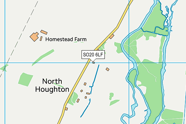 SO20 6LF map - OS VectorMap District (Ordnance Survey)