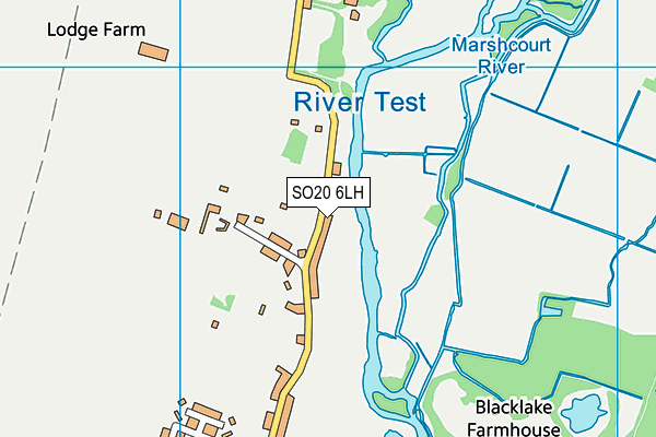 SO20 6LH map - OS VectorMap District (Ordnance Survey)
