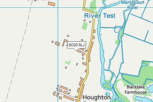 SO20 6LJ map - OS VectorMap District (Ordnance Survey)