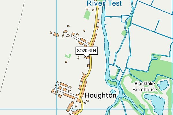 SO20 6LN map - OS VectorMap District (Ordnance Survey)