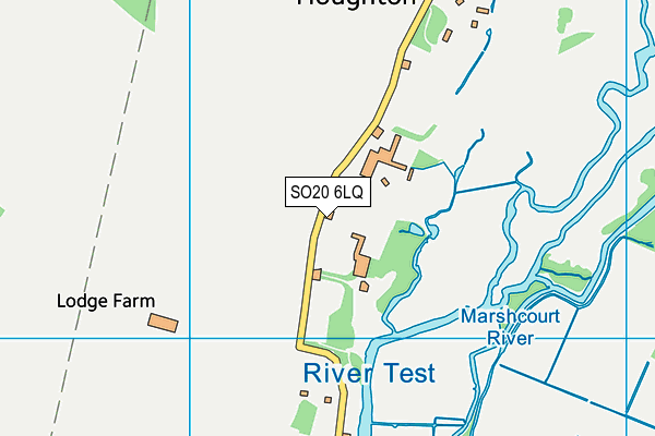 SO20 6LQ map - OS VectorMap District (Ordnance Survey)