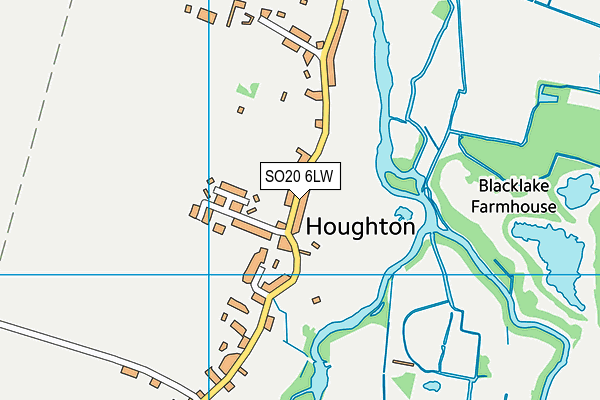 SO20 6LW map - OS VectorMap District (Ordnance Survey)