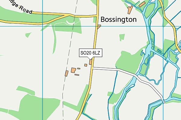 SO20 6LZ map - OS VectorMap District (Ordnance Survey)