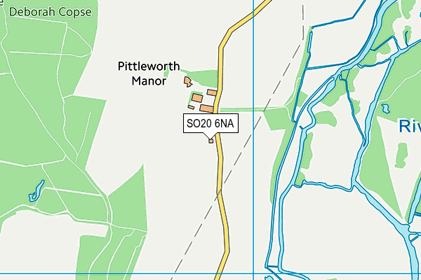 SO20 6NA map - OS VectorMap District (Ordnance Survey)