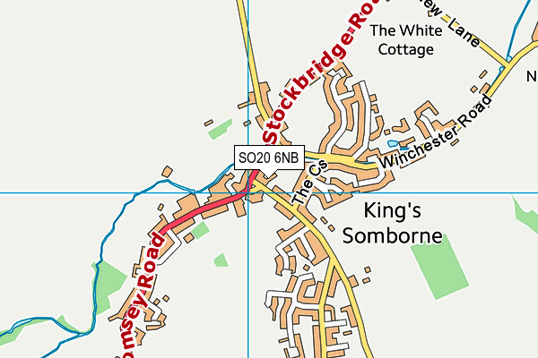 SO20 6NB map - OS VectorMap District (Ordnance Survey)