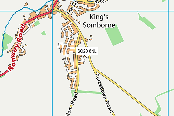 SO20 6NL map - OS VectorMap District (Ordnance Survey)