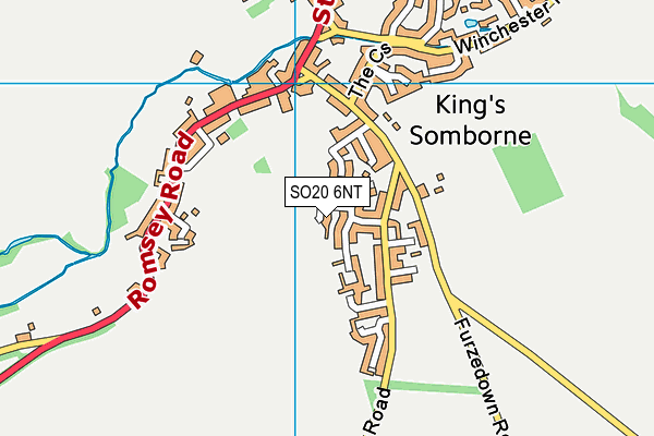 SO20 6NT map - OS VectorMap District (Ordnance Survey)