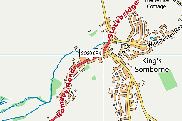 King's Somborne Church of England Primary School map (SO20 6PN) - OS VectorMap District (Ordnance Survey)