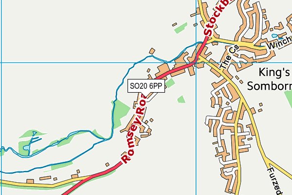 Kings Somborne Recreation Ground map (SO20 6PP) - OS VectorMap District (Ordnance Survey)