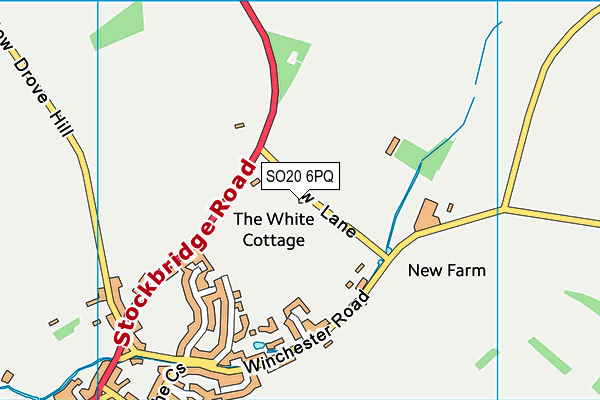 SO20 6PQ map - OS VectorMap District (Ordnance Survey)