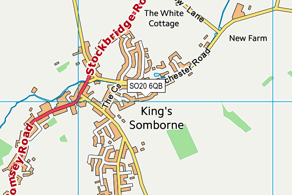 SO20 6QB map - OS VectorMap District (Ordnance Survey)