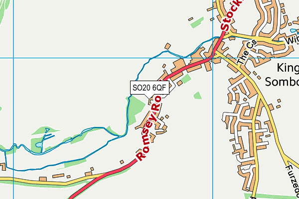 SO20 6QF map - OS VectorMap District (Ordnance Survey)