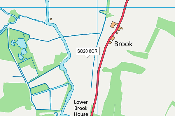 SO20 6QR map - OS VectorMap District (Ordnance Survey)