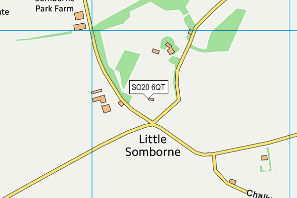 SO20 6QT map - OS VectorMap District (Ordnance Survey)