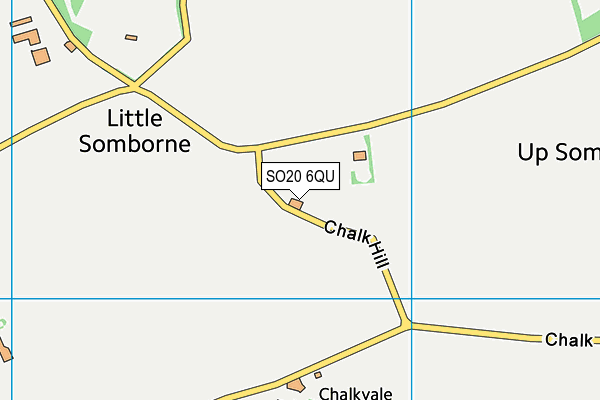 SO20 6QU map - OS VectorMap District (Ordnance Survey)