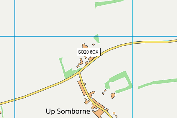 SO20 6QX map - OS VectorMap District (Ordnance Survey)