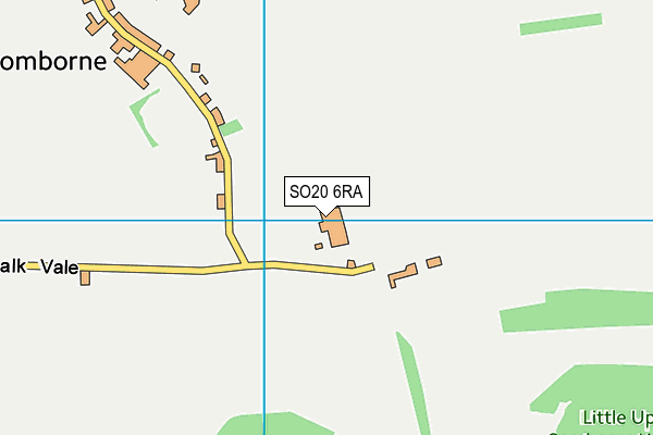 SO20 6RA map - OS VectorMap District (Ordnance Survey)