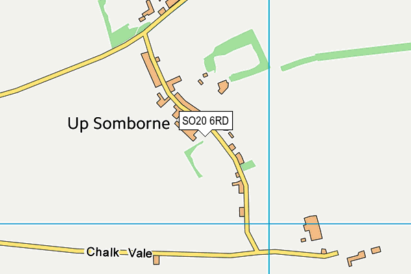 SO20 6RD map - OS VectorMap District (Ordnance Survey)