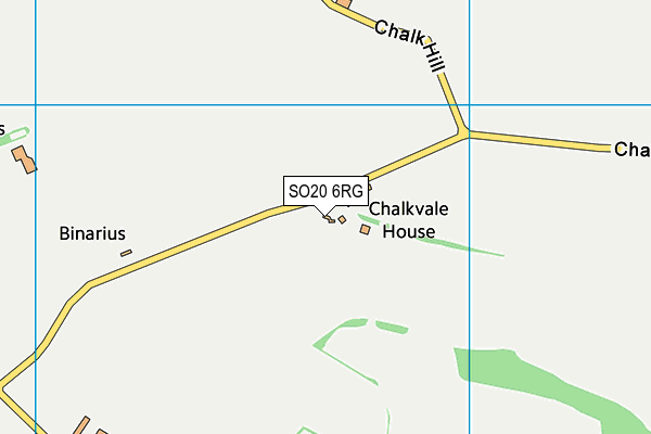 SO20 6RG map - OS VectorMap District (Ordnance Survey)