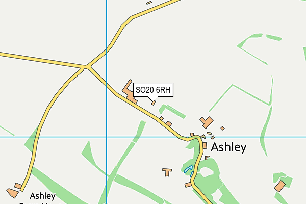 SO20 6RH map - OS VectorMap District (Ordnance Survey)