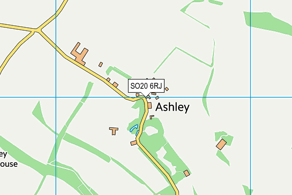 SO20 6RJ map - OS VectorMap District (Ordnance Survey)