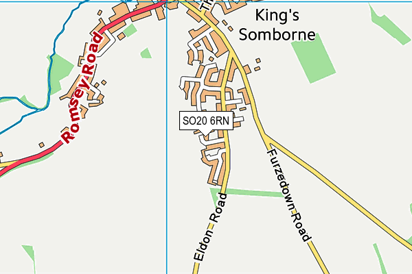 SO20 6RN map - OS VectorMap District (Ordnance Survey)