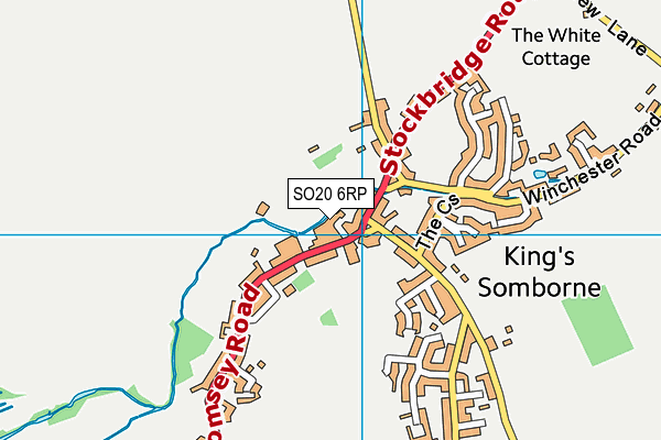 SO20 6RP map - OS VectorMap District (Ordnance Survey)