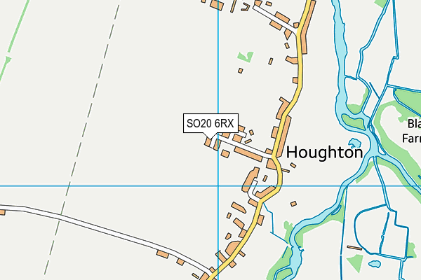 SO20 6RX map - OS VectorMap District (Ordnance Survey)