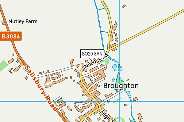 Broughton Primary School map (SO20 8AN) - OS VectorMap District (Ordnance Survey)