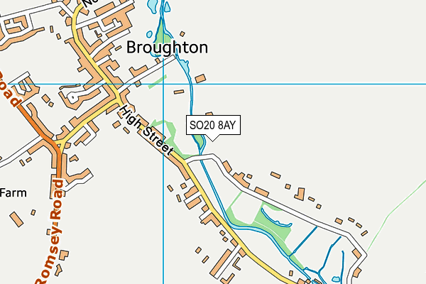 SO20 8AY map - OS VectorMap District (Ordnance Survey)