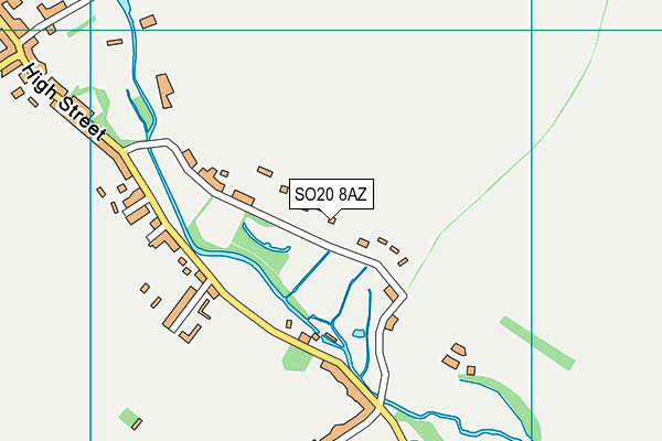 SO20 8AZ map - OS VectorMap District (Ordnance Survey)