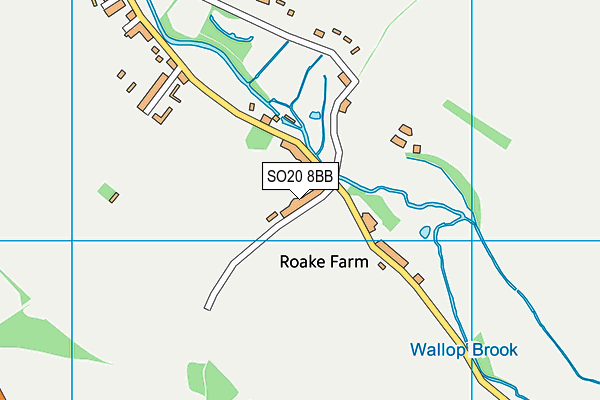 SO20 8BB map - OS VectorMap District (Ordnance Survey)