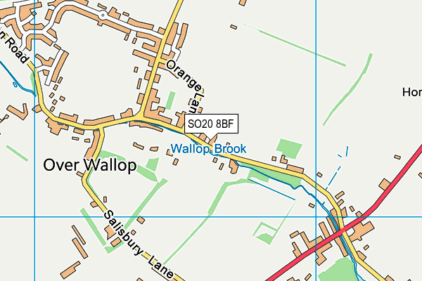 SO20 8BF map - OS VectorMap District (Ordnance Survey)