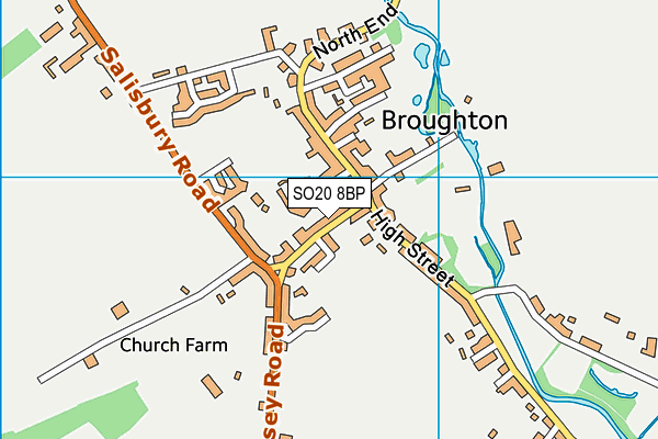 SO20 8BP map - OS VectorMap District (Ordnance Survey)