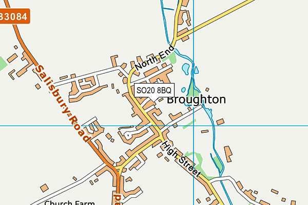 SO20 8BQ map - OS VectorMap District (Ordnance Survey)