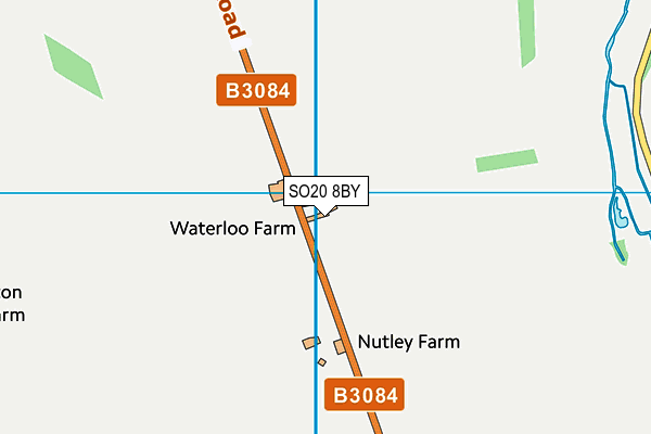 SO20 8BY map - OS VectorMap District (Ordnance Survey)