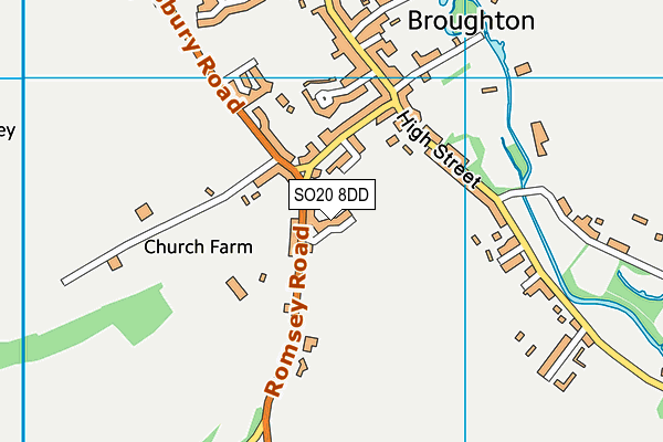 SO20 8DD map - OS VectorMap District (Ordnance Survey)