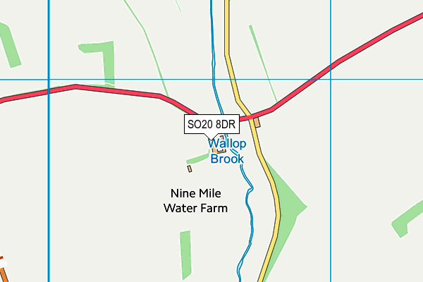 SO20 8DR map - OS VectorMap District (Ordnance Survey)